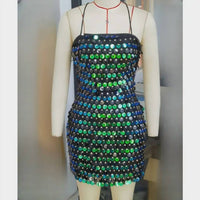 Rosa Clothing - Strap Sequin Party Dress