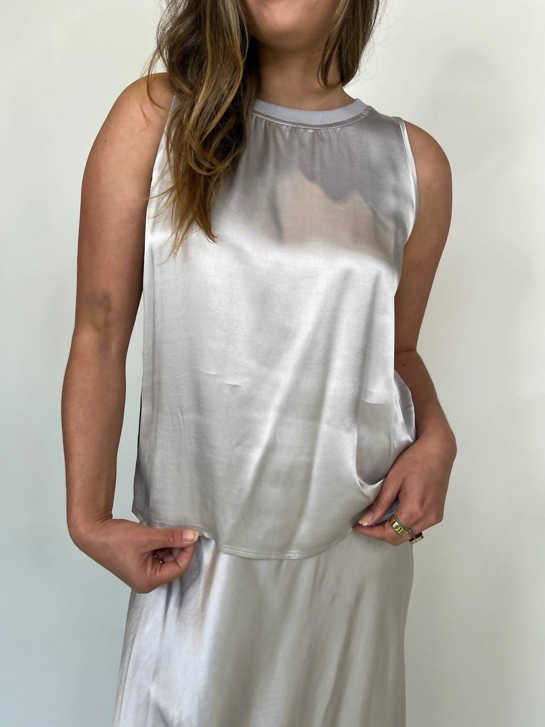 Rose & Crown - Satin Tank Top