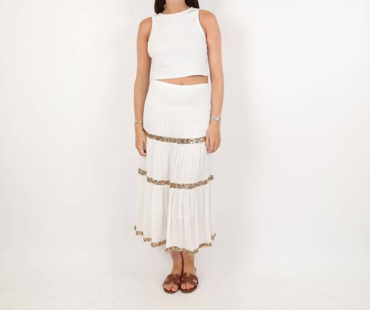 Rose & Rose - Sequin Stripe Skirt