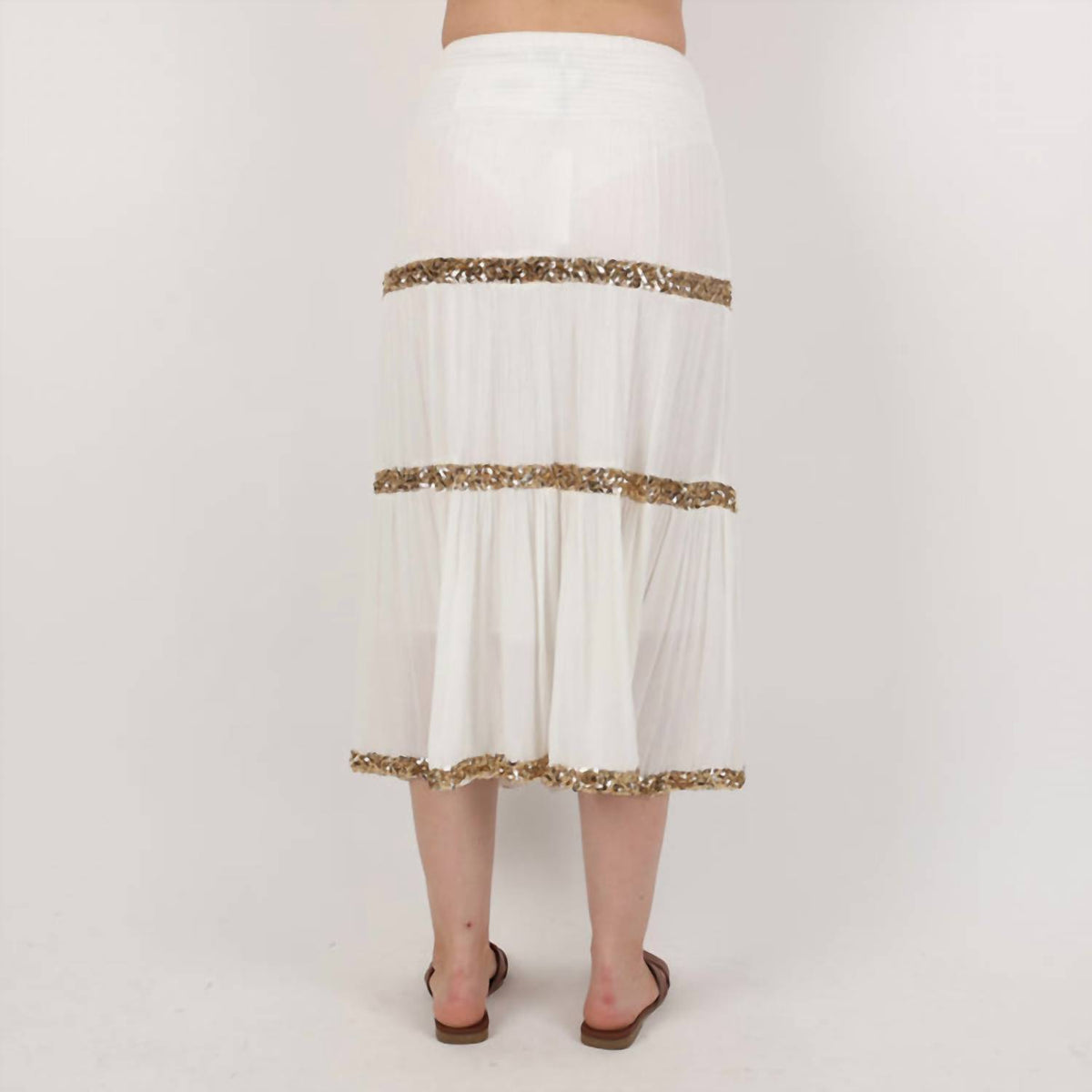 Rose & Rose - Sequin Stripe Skirt