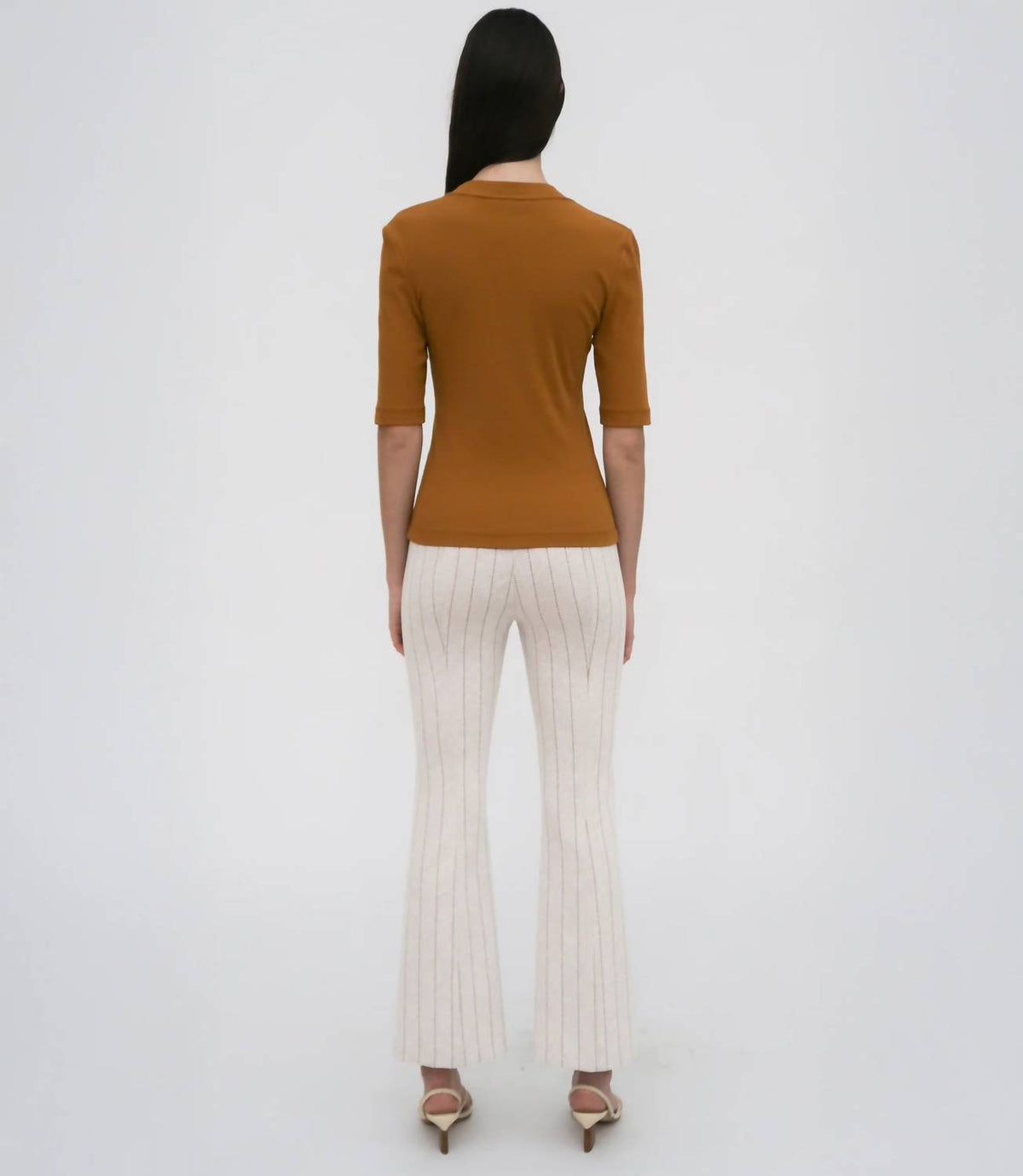 Rosetta Getty - Cropped Sleeve T-shirt
