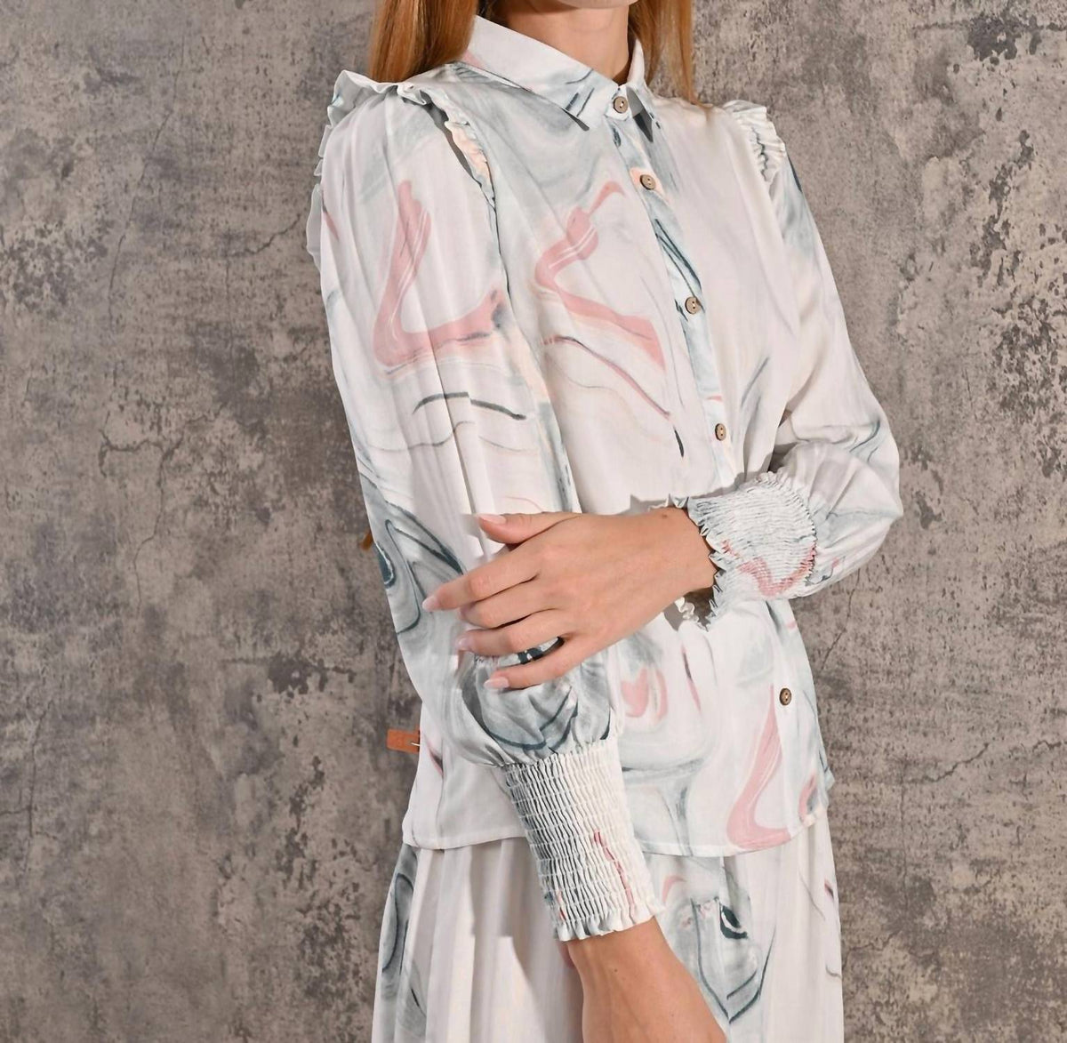 Roslyn - Swirl Print Skirt Set