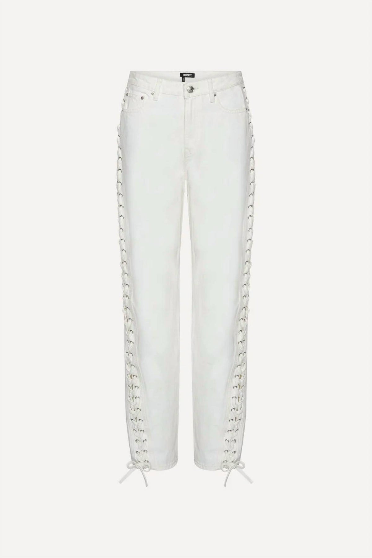 Rotate - Loose Fit Laced Jeans