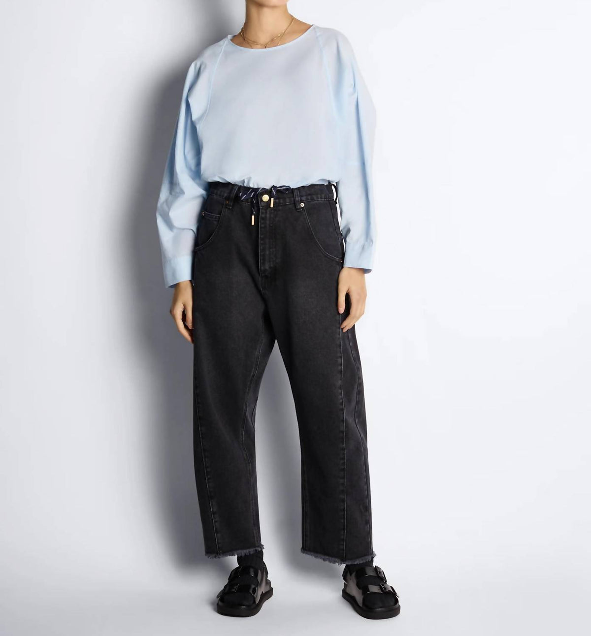 Roucha - Delvaux Denim Barrel Crop Jeans