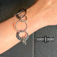 Rowdy Crowd - Western Layering Blackjack Circle Link Bracelet