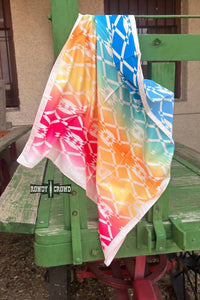 Rowdy Crowd - Women's Aztec Rainbow Wild Rag Scarf