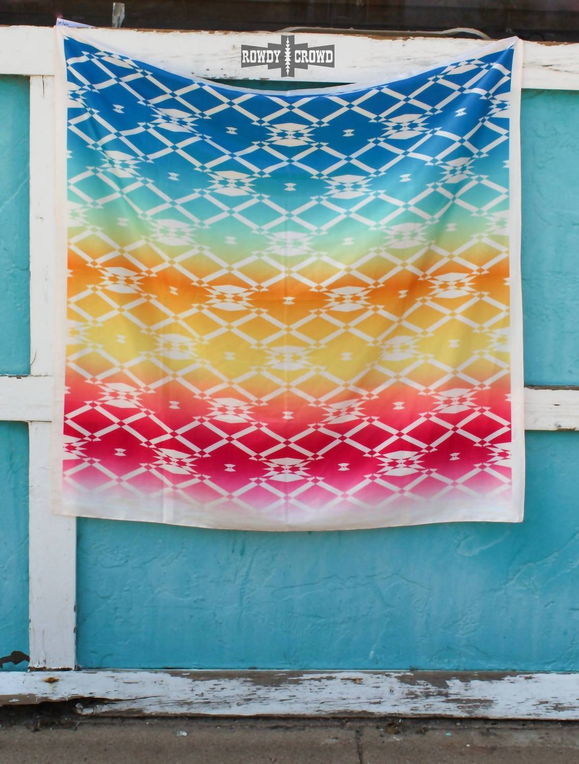 Rowdy Crowd - Women's Aztec Rainbow Wild Rag Scarf