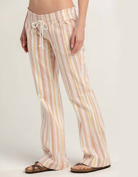 Roxy - Oceanside Flared Yarn-dyed Pants