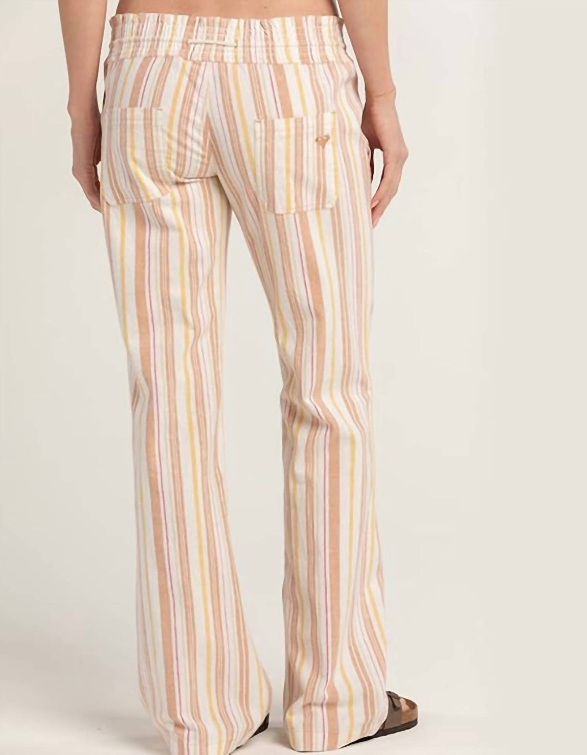 Roxy - Oceanside Flared Yarn-dyed Pants