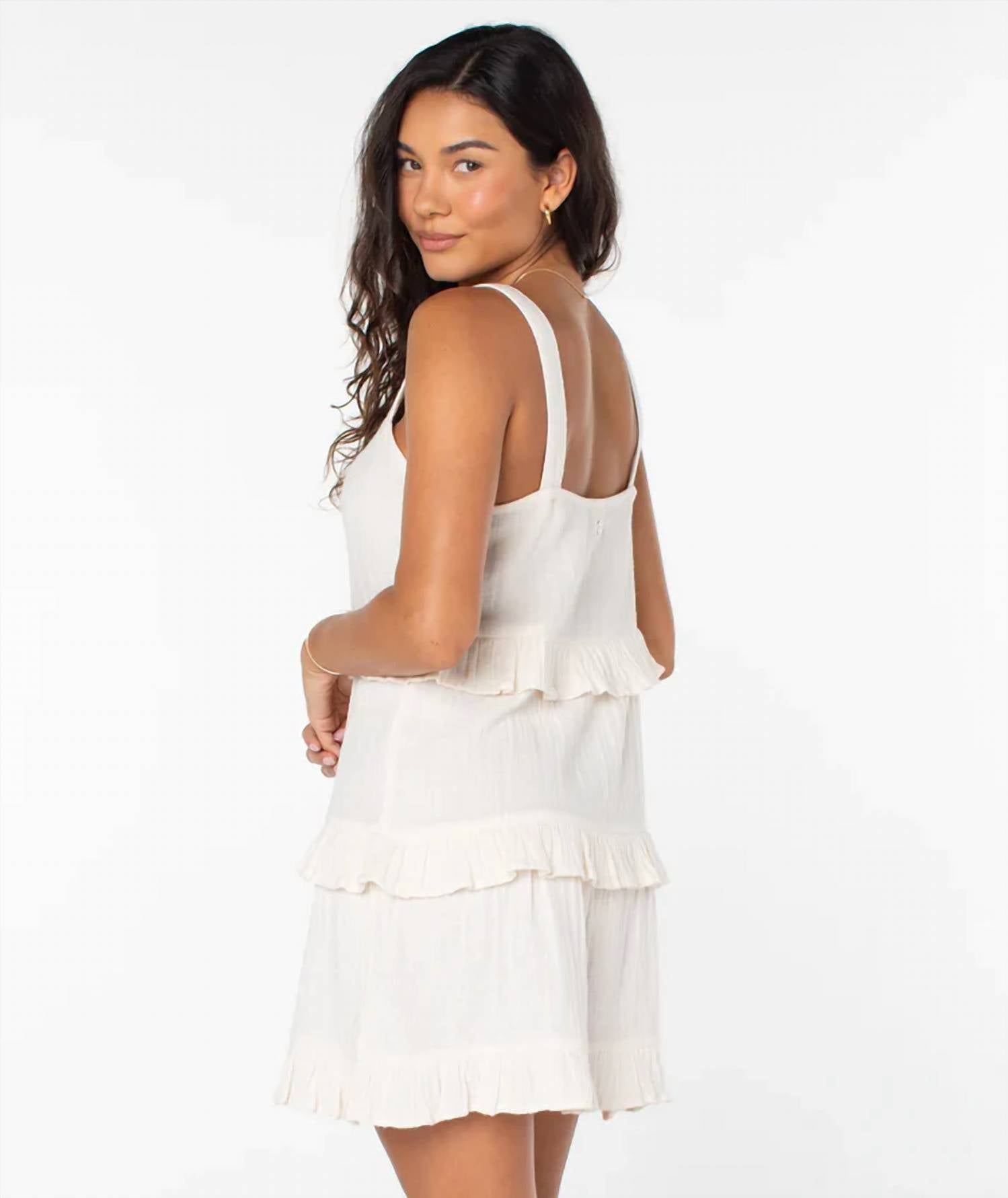 Roxy - Soft Sand Mini Dress - beige - clothing - dresses