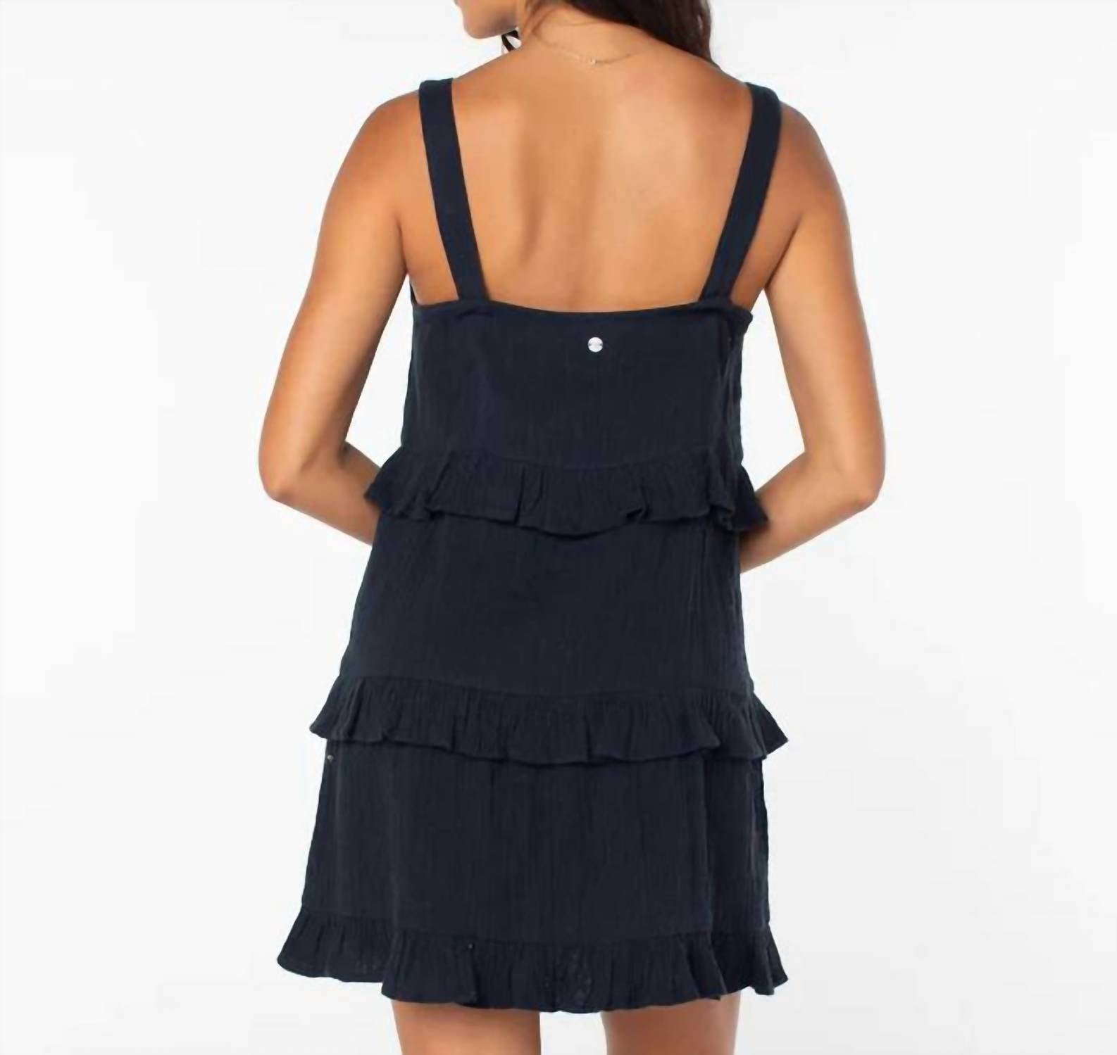 Roxy - Soft Sand Mini Dress - black - clothing - dresses