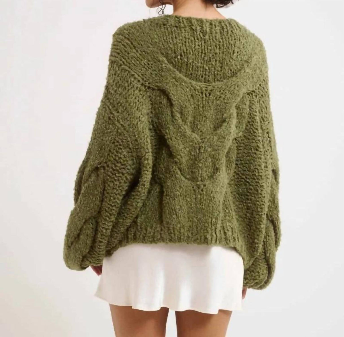 Rumored - Donna Cable Knit Sweater