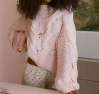 Rumored - Donna Cable Knit Sweater