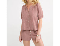 Rumored - Eden Prairie Button Front Blouse