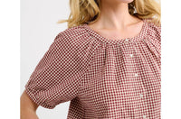 Rumored - Eden Prairie Button Front Blouse