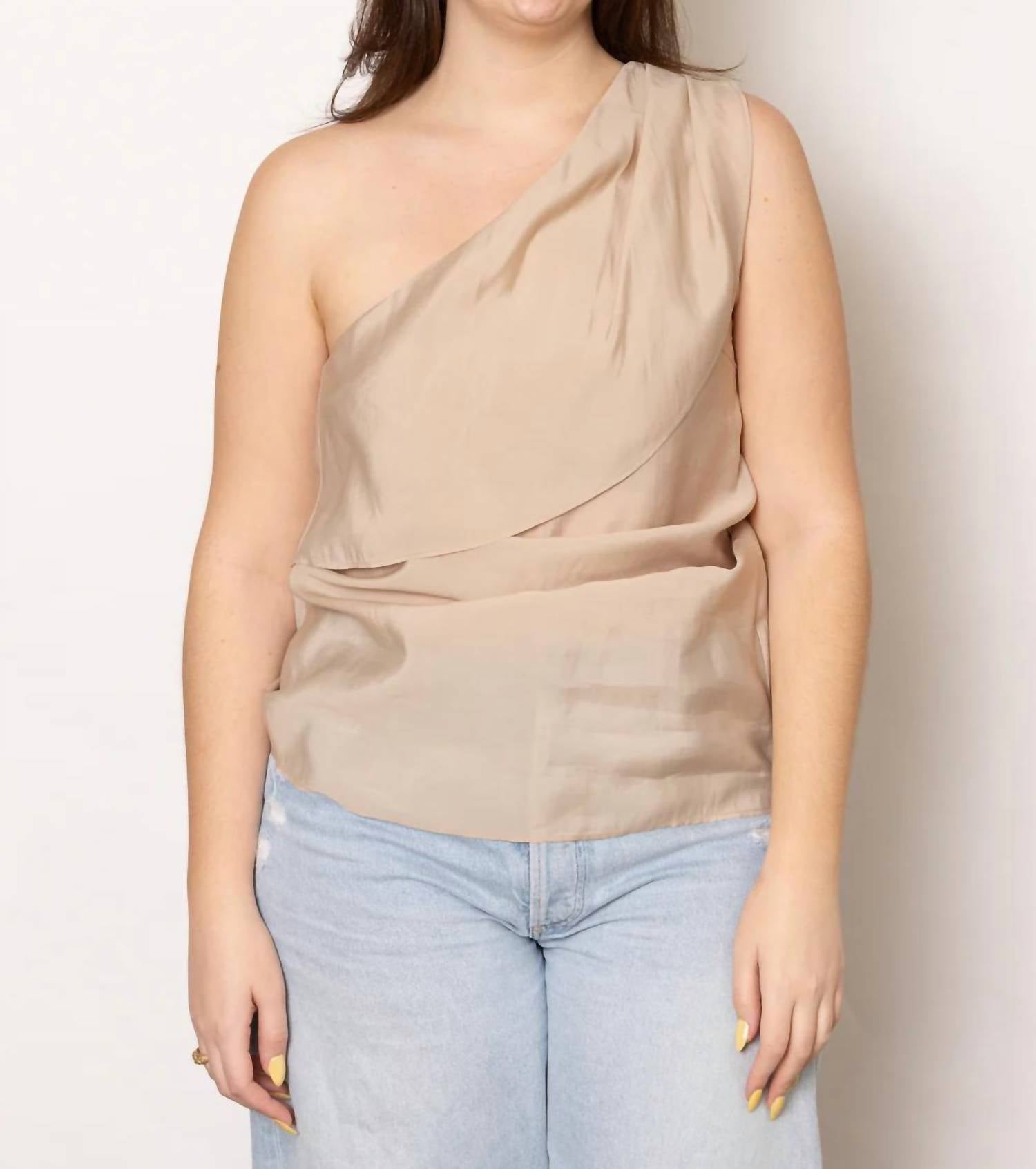 Ruohan - Devon Top - beige - blouses - clothing