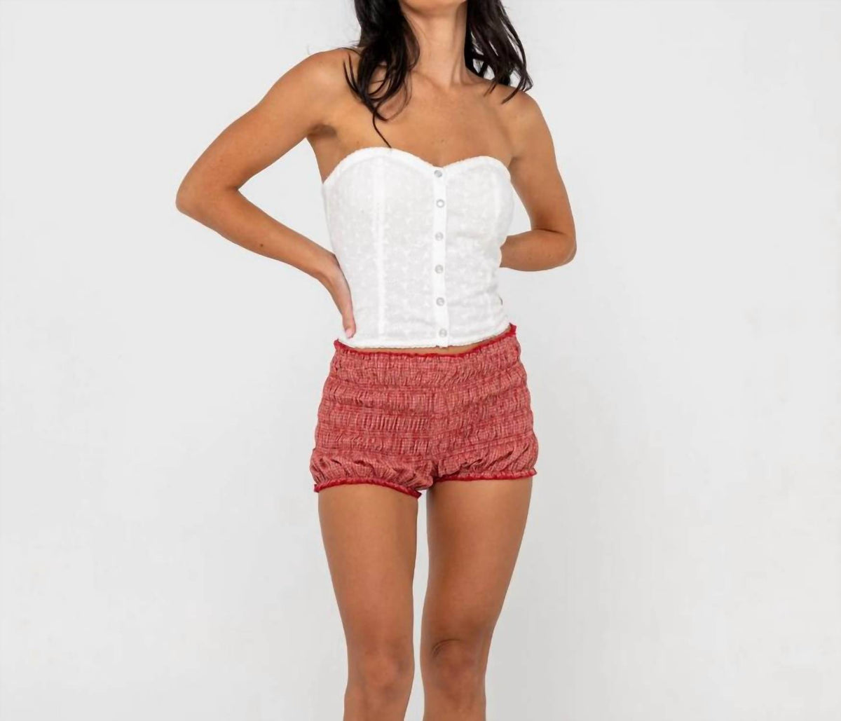 Rusty - Mandy Button Up Top