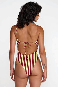 Rvca - Leon Basic Scoopneck One Piece Swimsuit