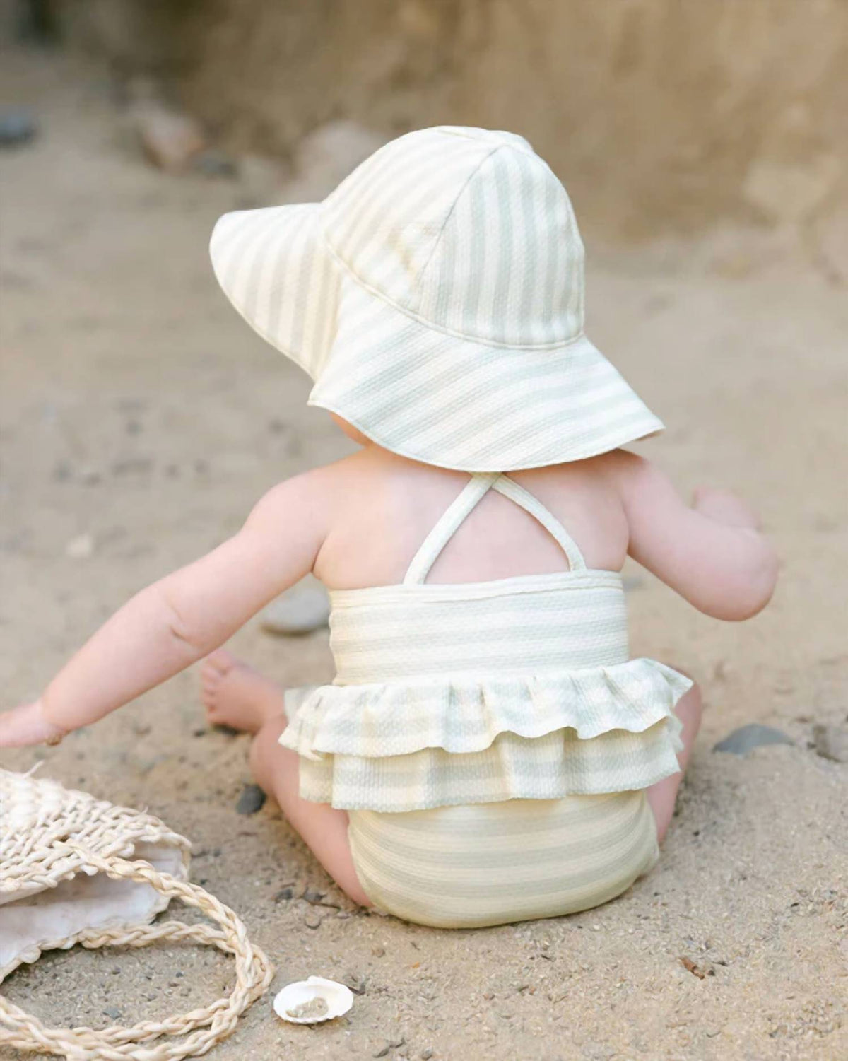 Rylee + Cru - Kid's Ruffled One-piece Swimsuit