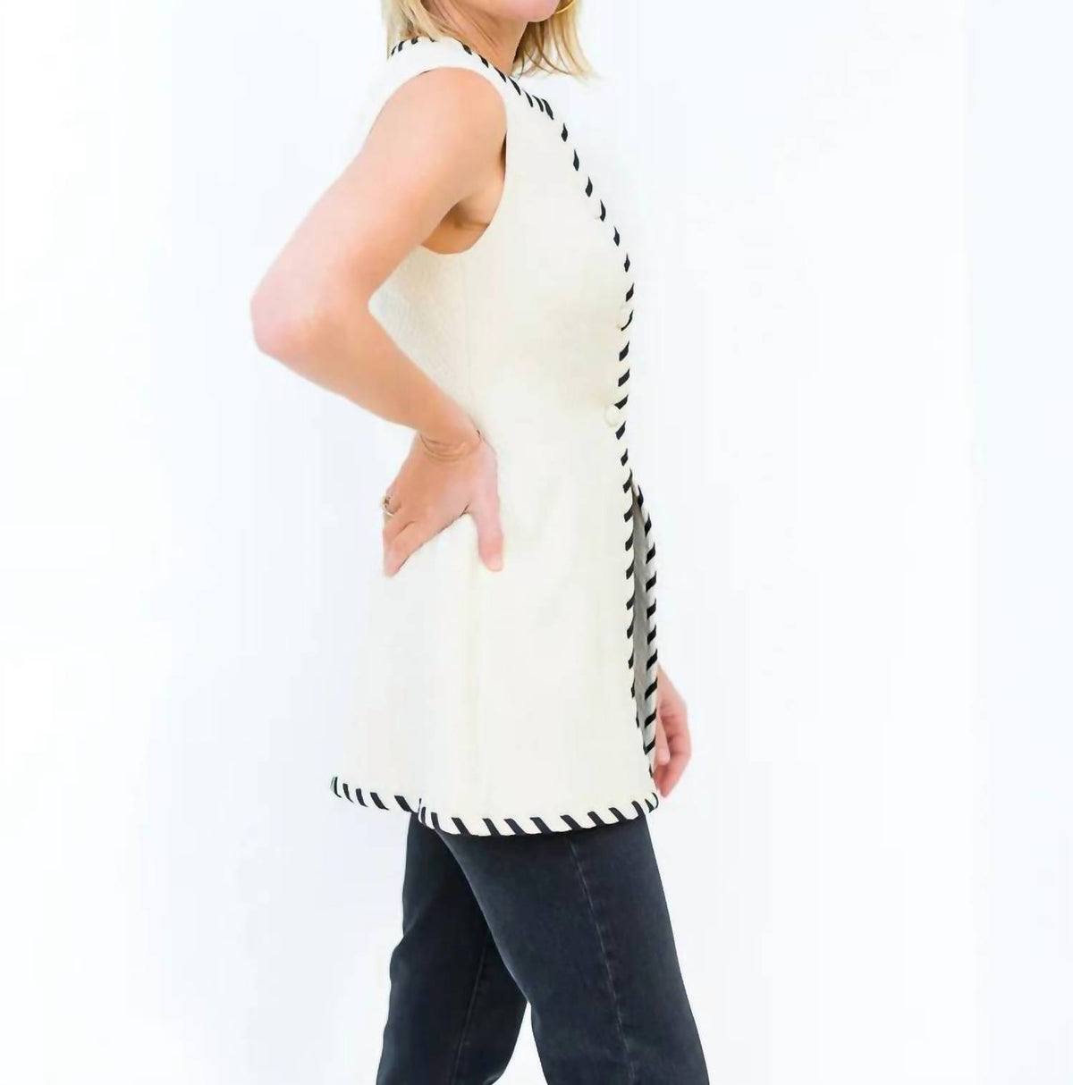S'Edge - Taylor Button Front Vest