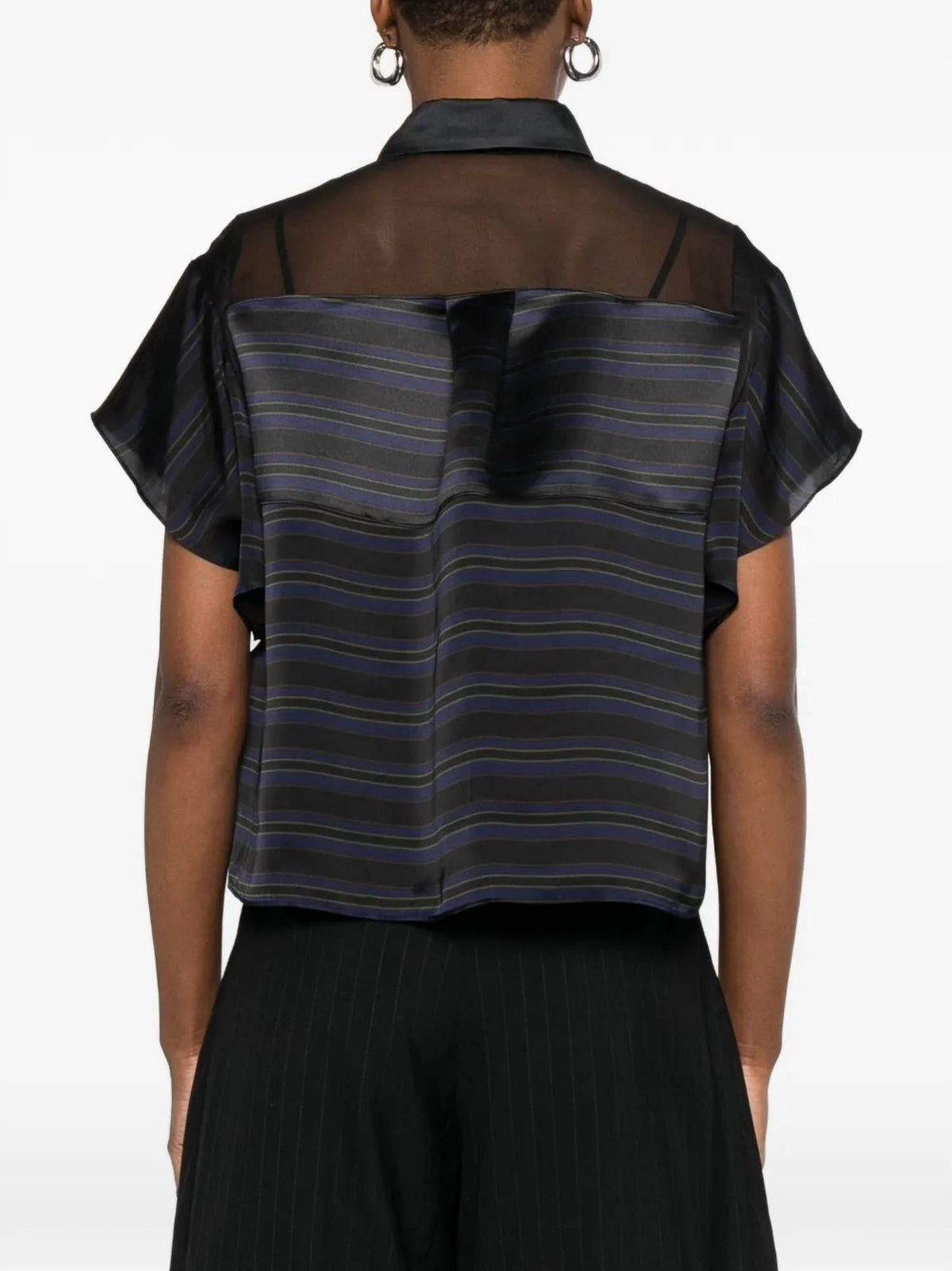 Sacai - Sheer Panel Blouse