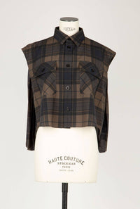 Sacai - Women's Sleeveless Plaid Shirt