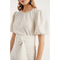 Sachin & Babi - Camila Crepe Ruched Mermaid Dress - clothing - dresses - midi