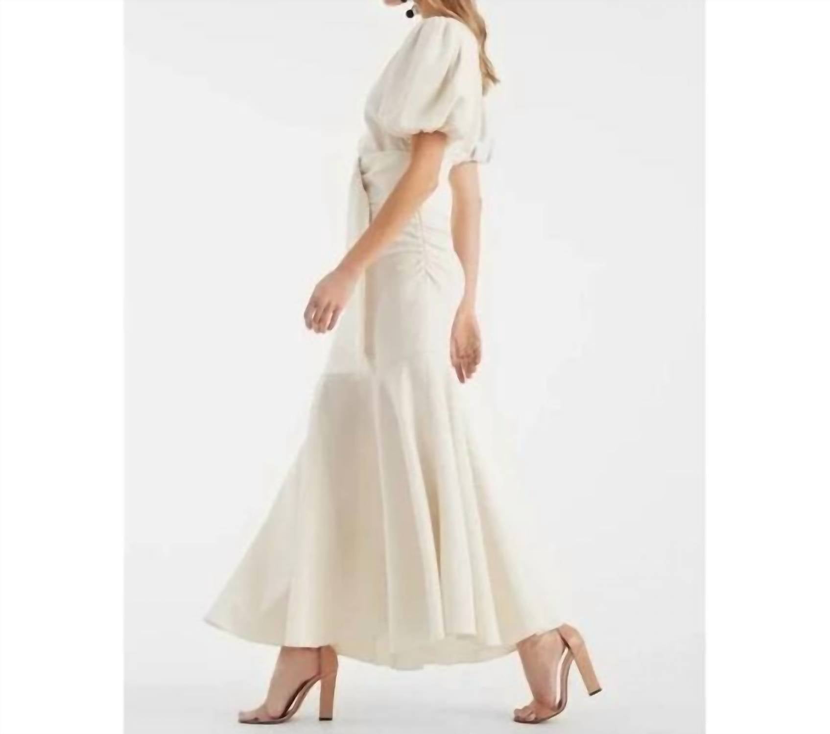 Sachin & Babi - Camila Crepe Ruched Mermaid Dress - clothing - dresses - midi