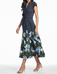 Sachin & Babi - Sachi Midi Dress - blue - clothing - cotton - blend