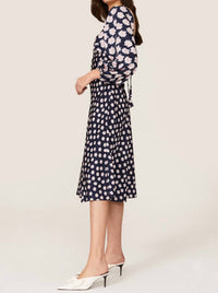 Sachin & Babi - Sachin & Babi Melody Floral Crepe Midi Dress Sz 10 $425 - blue - clothing - dresses