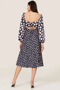 Sachin & Babi - Sachin & Babi Melody Floral Crepe Midi Dress Sz 10 $425 - blue - clothing - dresses