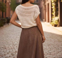 Sadie & Sage - Adara Open Knit Sweater Vest