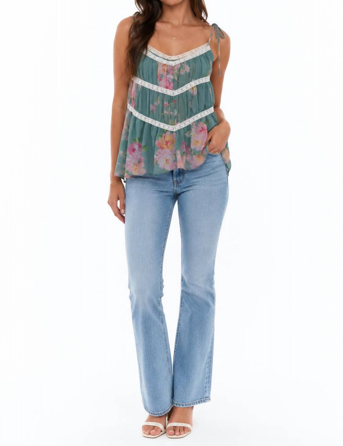 Sadie & Sage - Desert Rose Lace Top