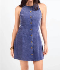 Sadie & Sage - Get Like This Buttoned Mini Dress