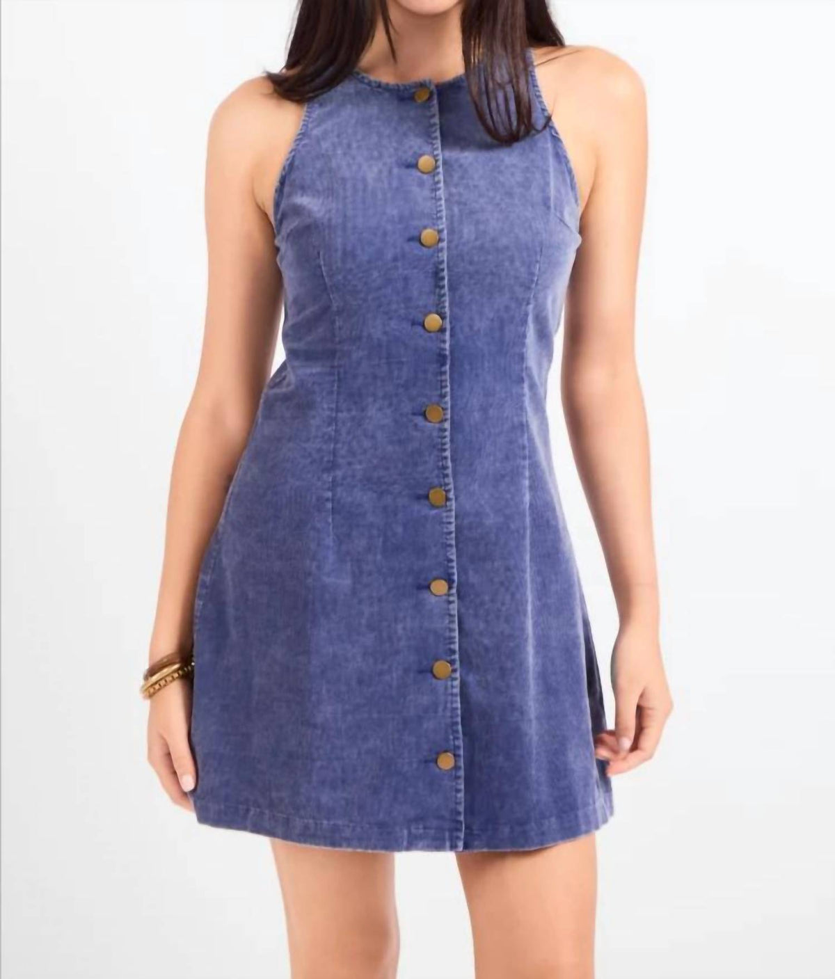 Sadie & Sage - Get Like This Buttoned Mini Dress