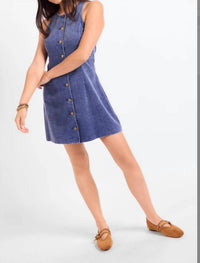 Sadie & Sage - Get Like This Buttoned Mini Dress