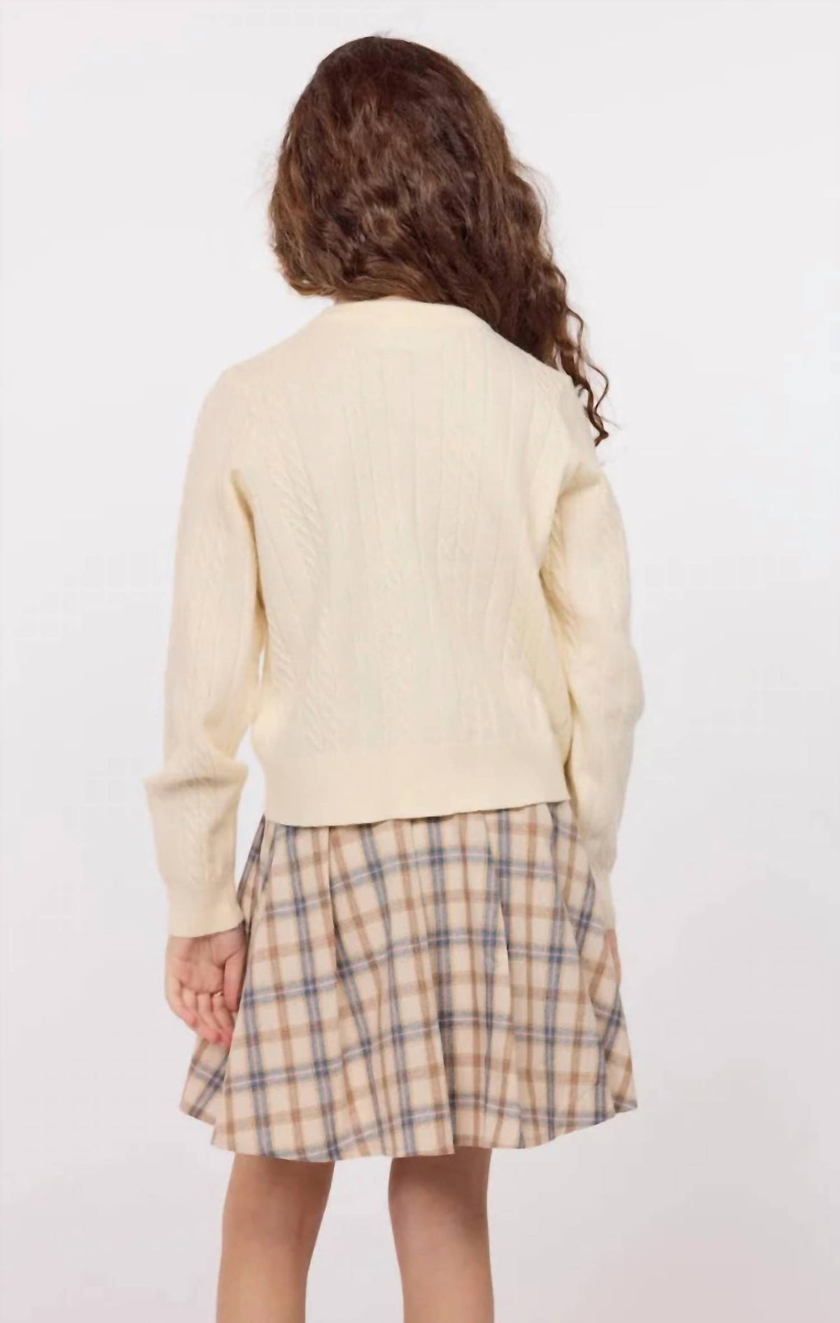 Sadie & Sage - Kid's Mochi Heart Button Sweater