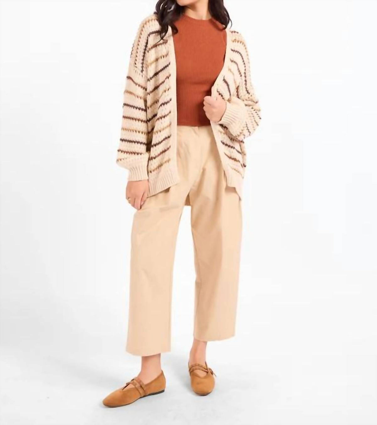Sadie & Sage - Lost Range Stripe Cardigan