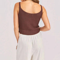Sadie & Sage - Marlow Buttoned Sweater Tank