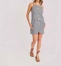 Sadie & Sage - Mustang Gingham Buttoned Mini Dress