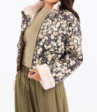 Sadie & Sage - Painted Fields Sherpa Lined Jacket