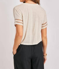 Sadie & Sage - Sonora Sleeve Trim Tee