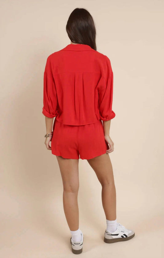 Sadie & Sage - Sugarloaf Loose Button Down Shirt - button - down - shirts - clothing - rayon