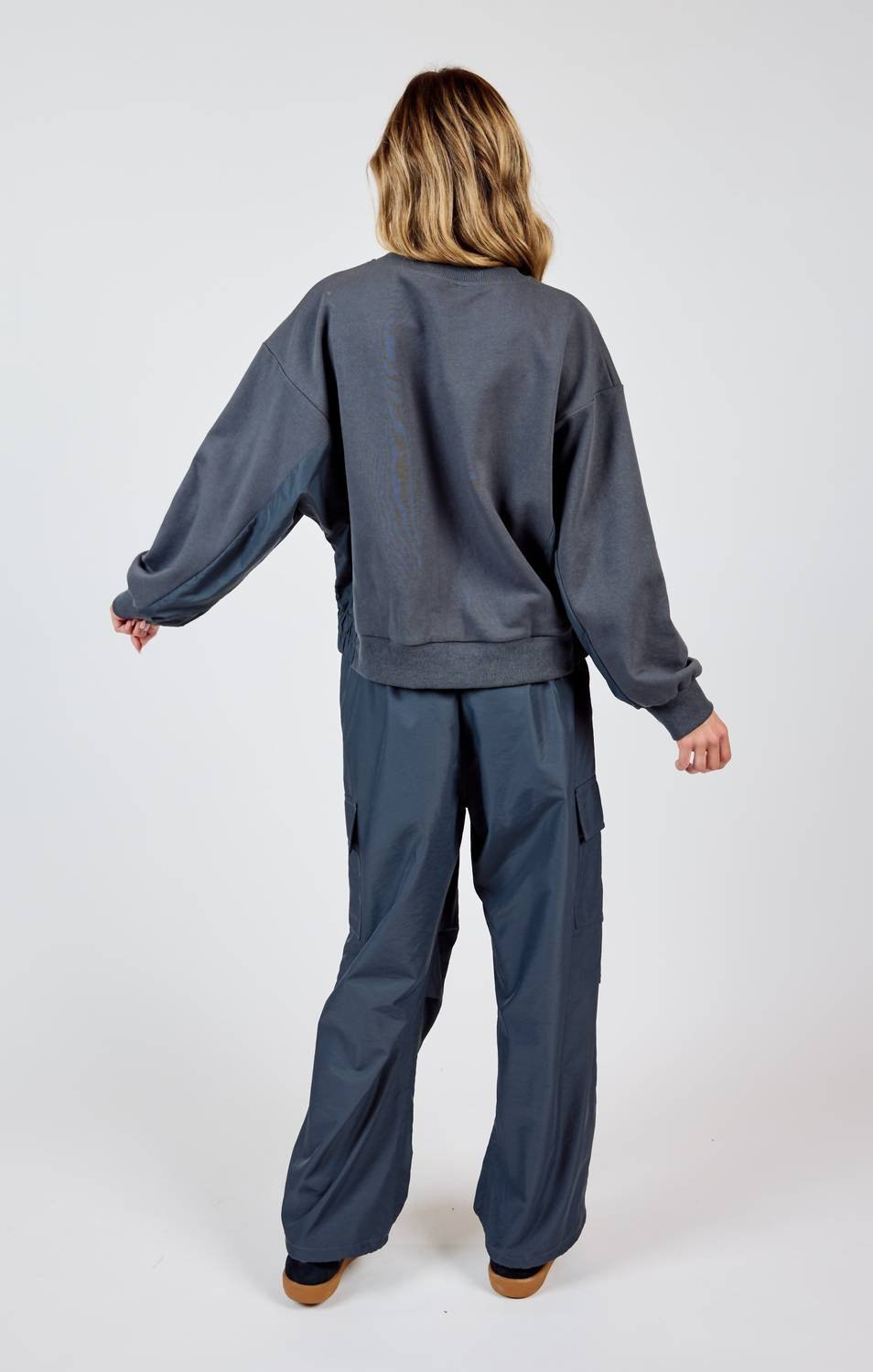 Sadie & Sage - Vita Elastic Waist Cargo Pants - clothing - grey - pants