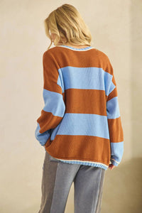 Sage+Fig - Color Block Stripe Sweater