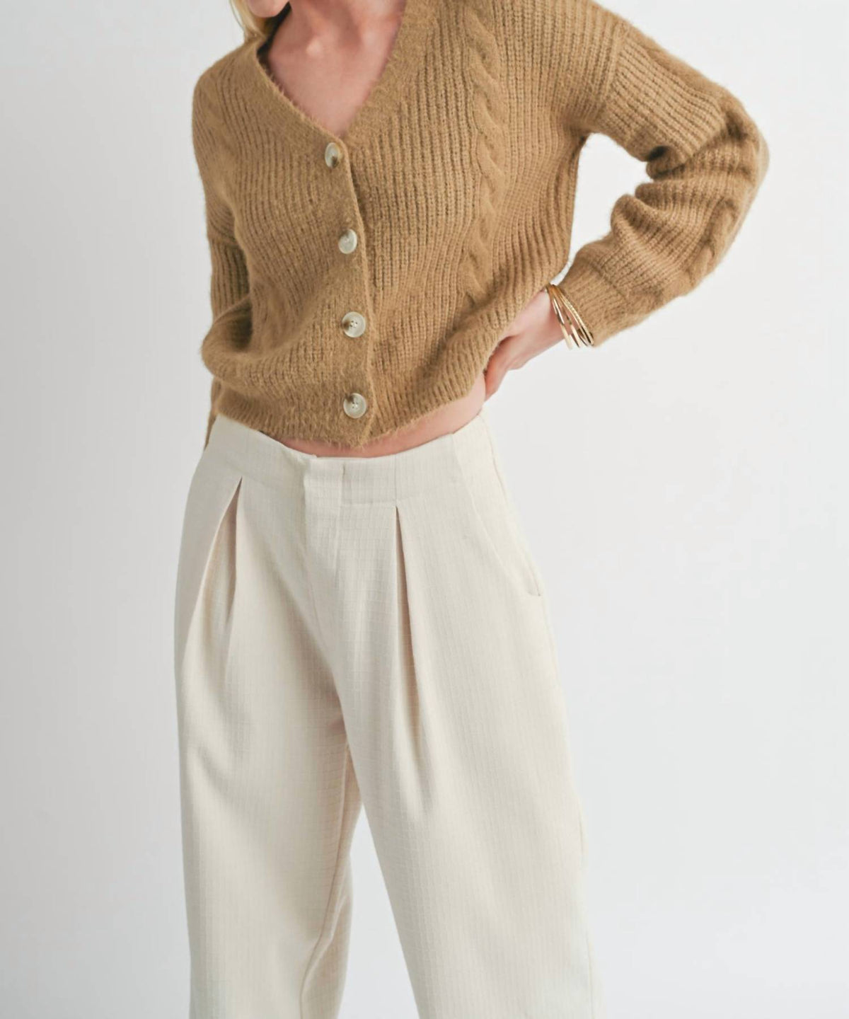 Sage The Label - Callie Cable Cardigan