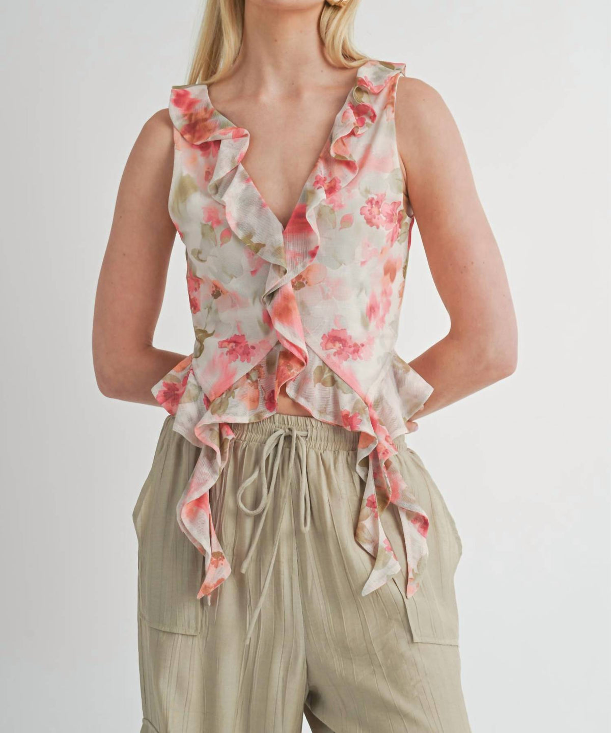 Sage The Label - Divine Feminine Ruffled Tank