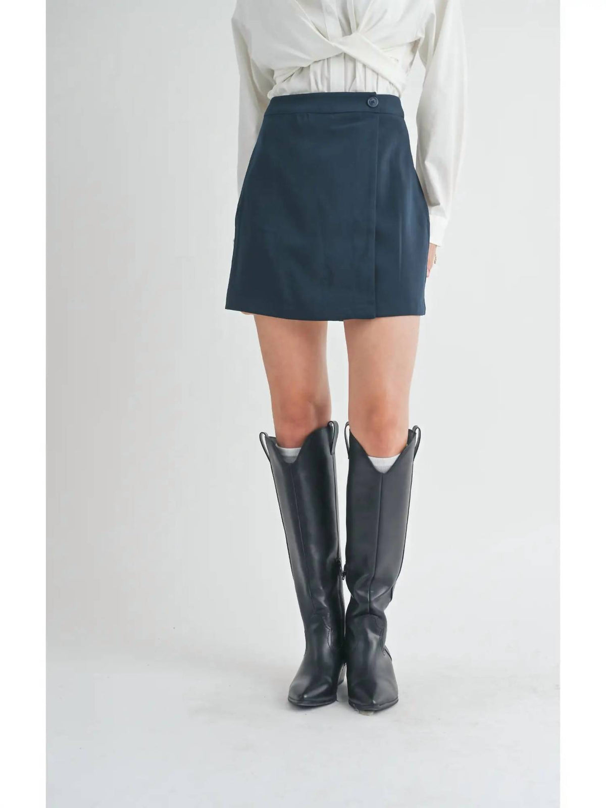 Sage The Label - Finest Touch Overlapped Mini Skirt