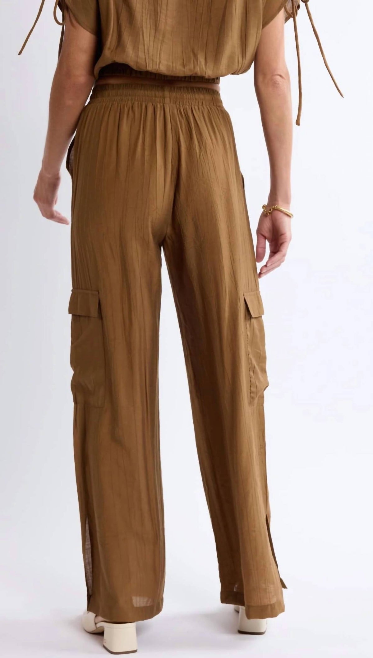 Sage The Label - Light A Fire Crinkled Cargo Pants