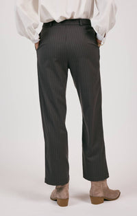 Sage The Label - High Up Pinstripe Trouser - black - clothing - pants